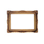 Chipboard gold rectangular frame