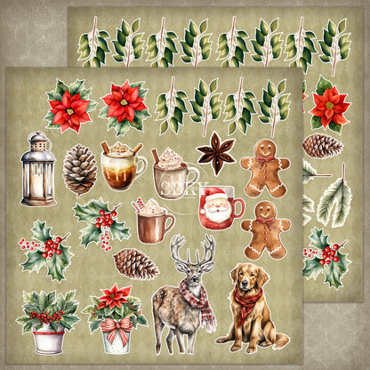 "Holiday Spirit" Fussy Cuts