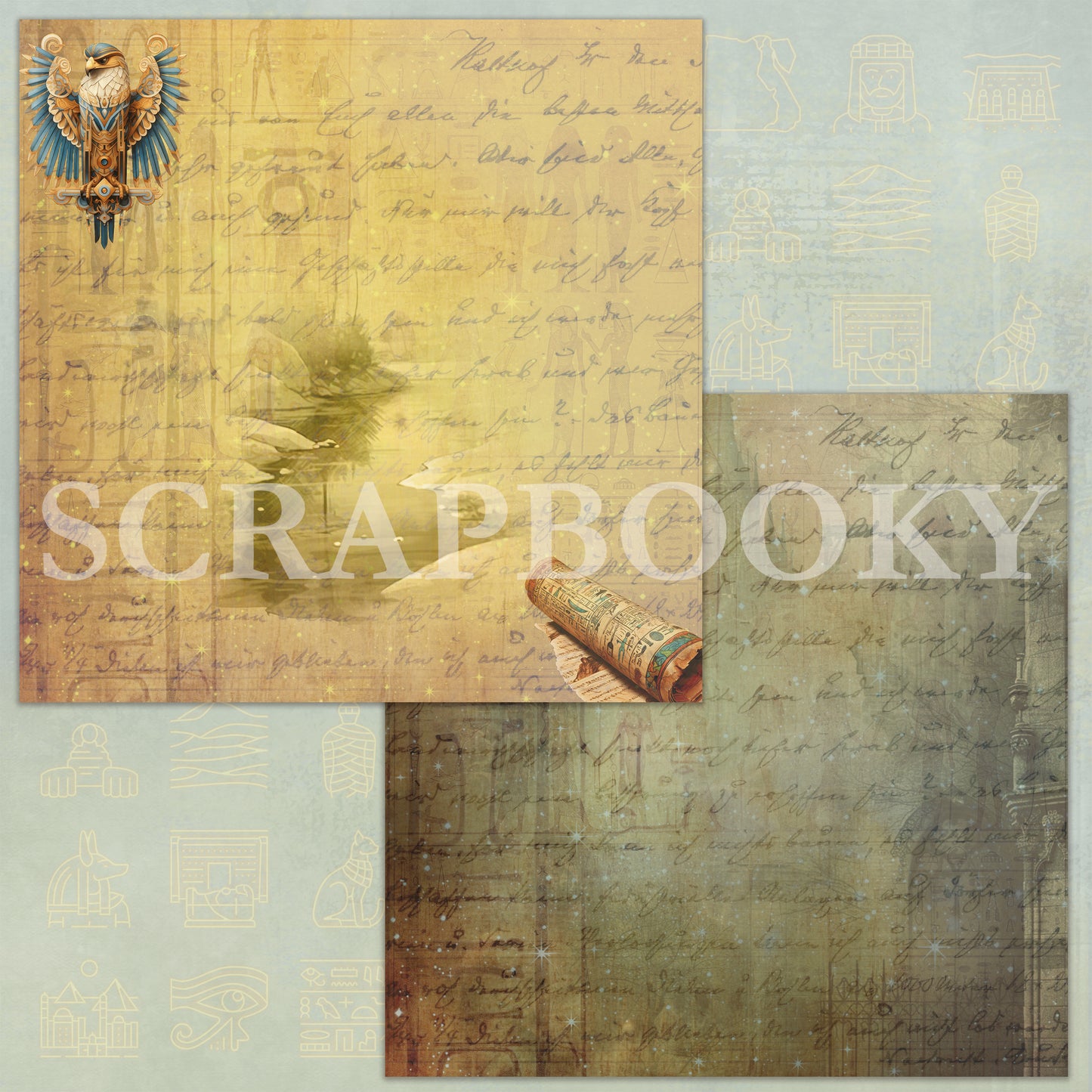 "Egypt's Mystery" Digital Paper