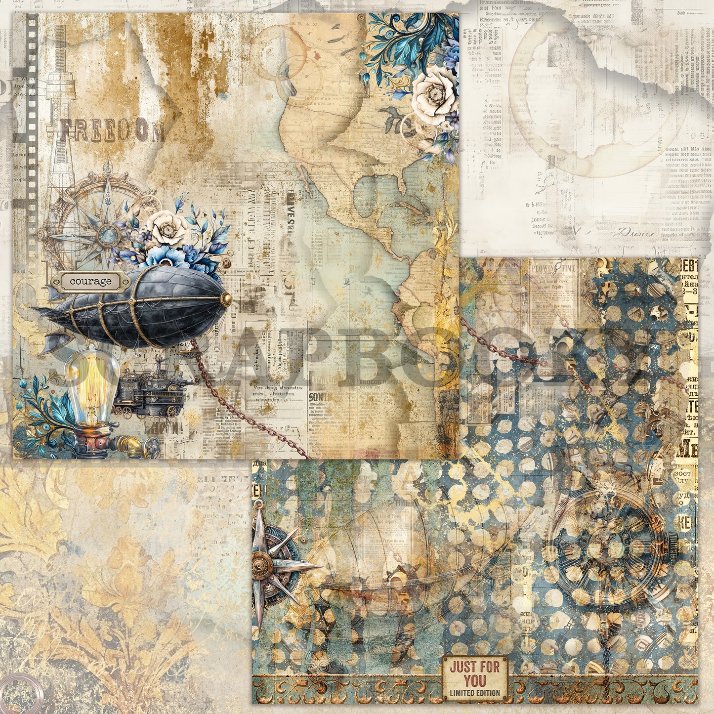 "Vagabond" Digital Paper