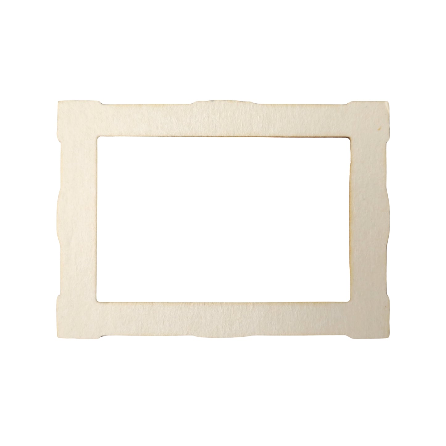Chipboard gold rectangular frame