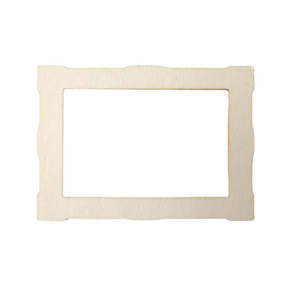 Chipboard gold rectangular frame