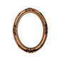 Chipboard gold oval frame