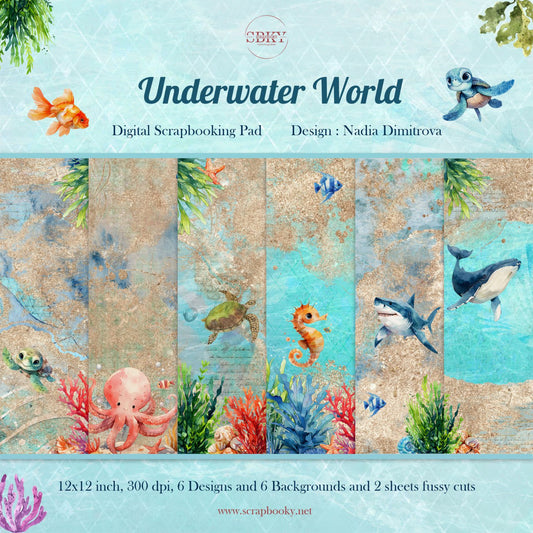 "Underwater World" Digital Paper