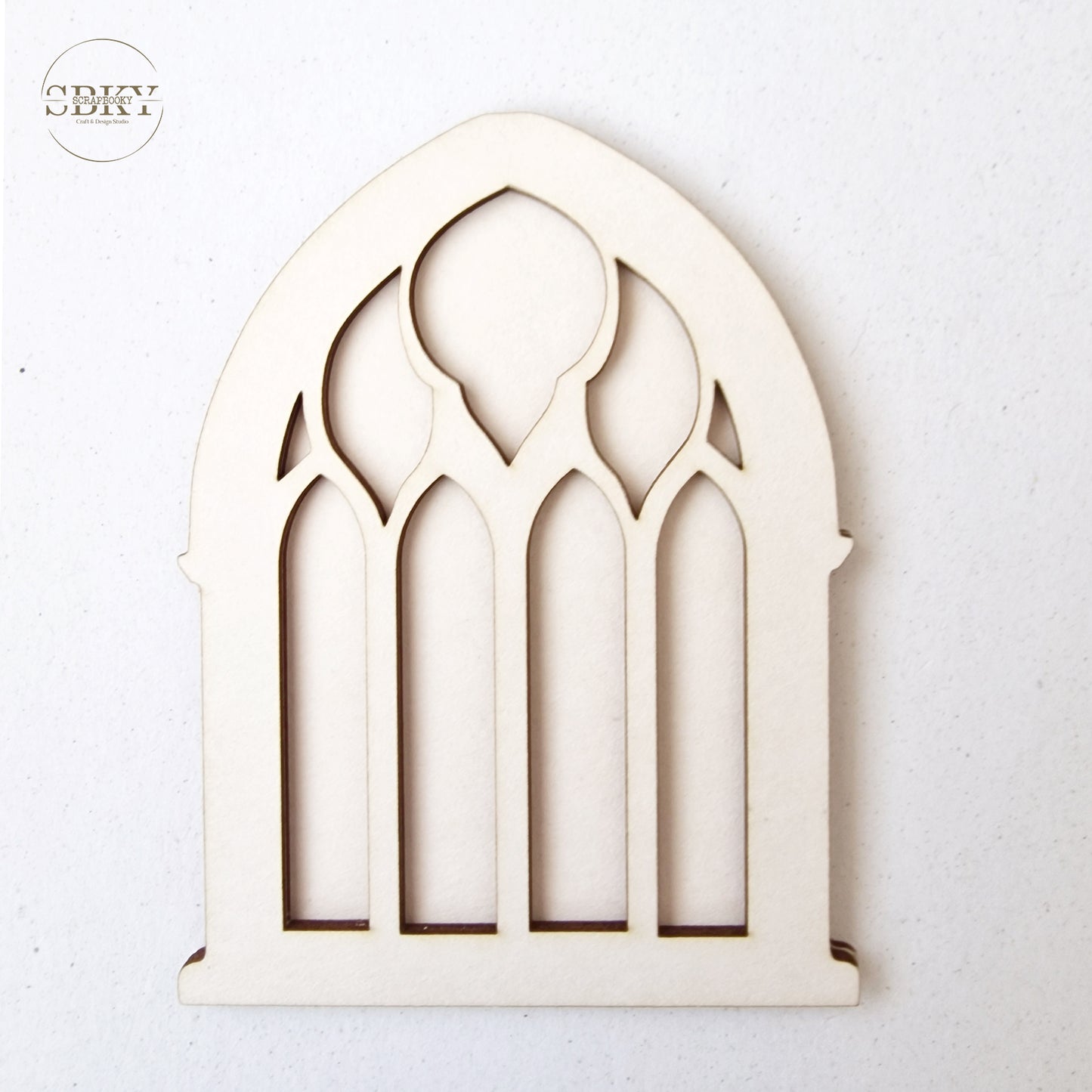 Chipborad Set of 3 Gothic Windows, N3