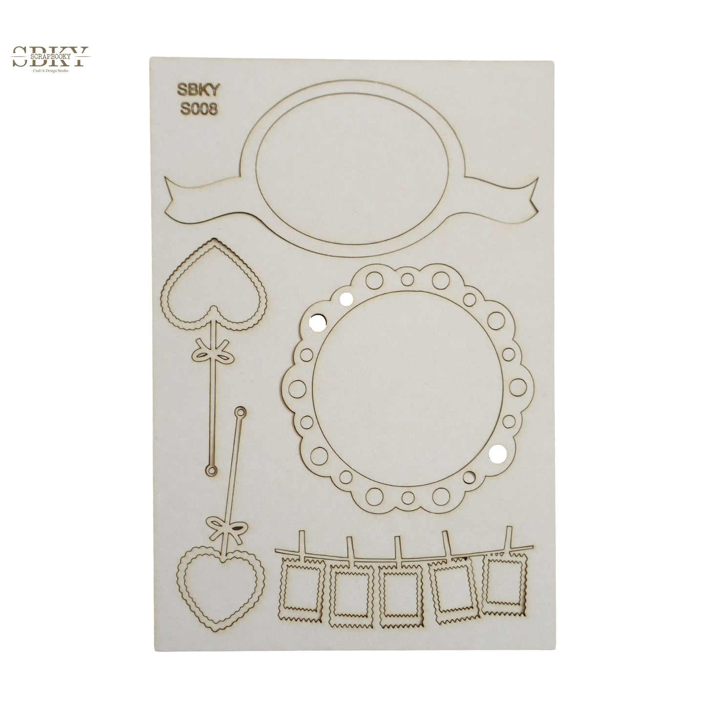 Chipboard set "Tag Me Softly"