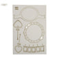 Chipboard set "Tag Me Softly"