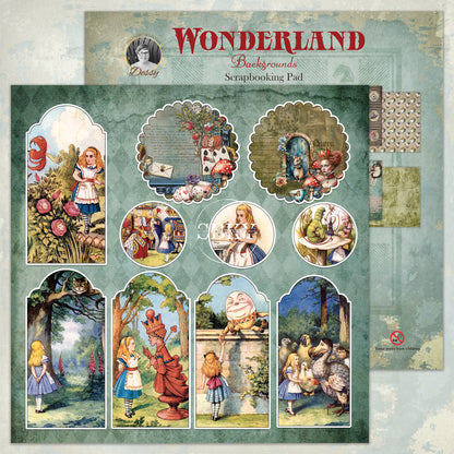 "Wonderland-Backgrounds" Scrapbooking Pad