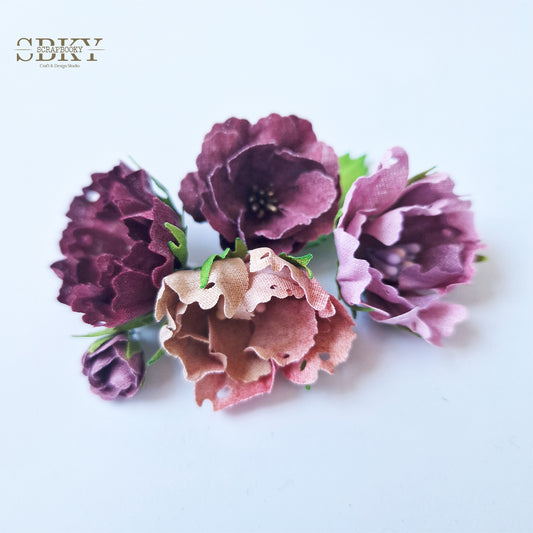 Handmade Flowers ND - Set of 5, N8