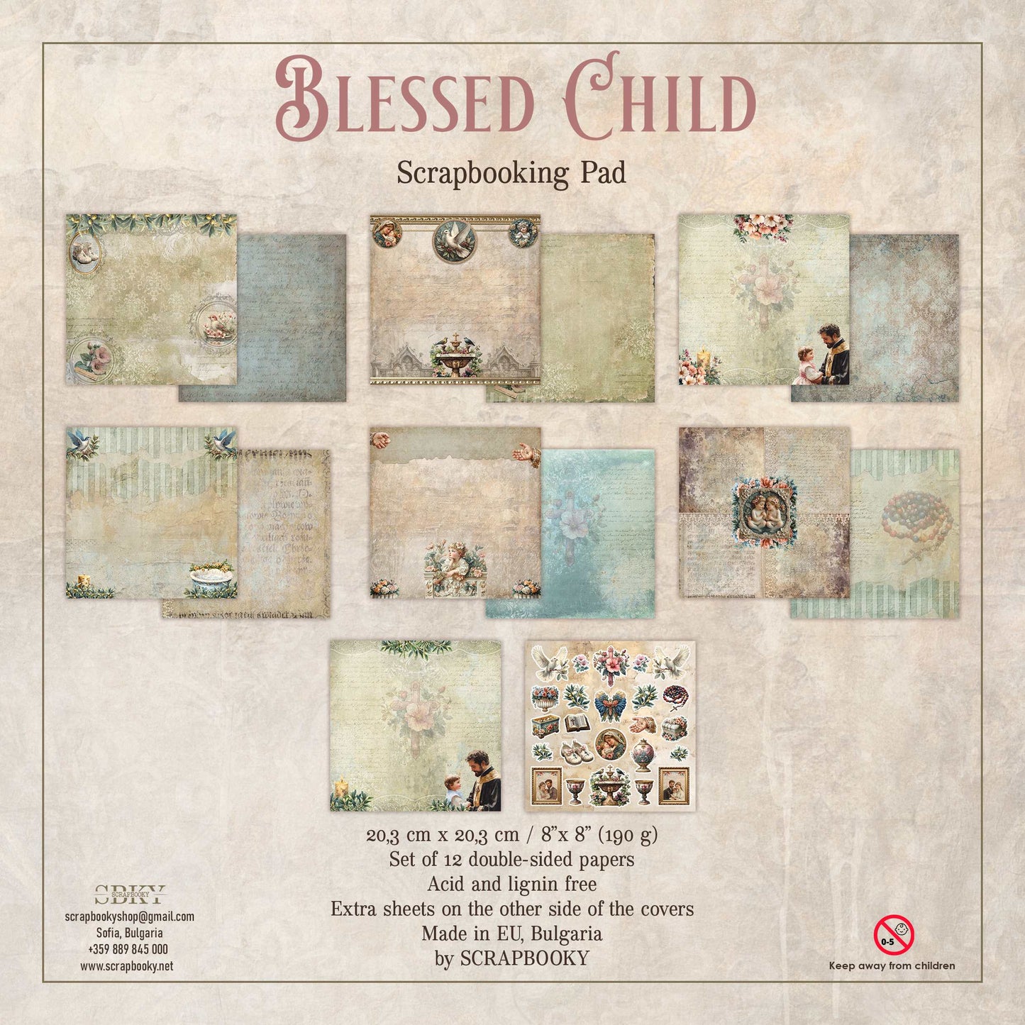 "Blessed Child" Scrapbooking Pad