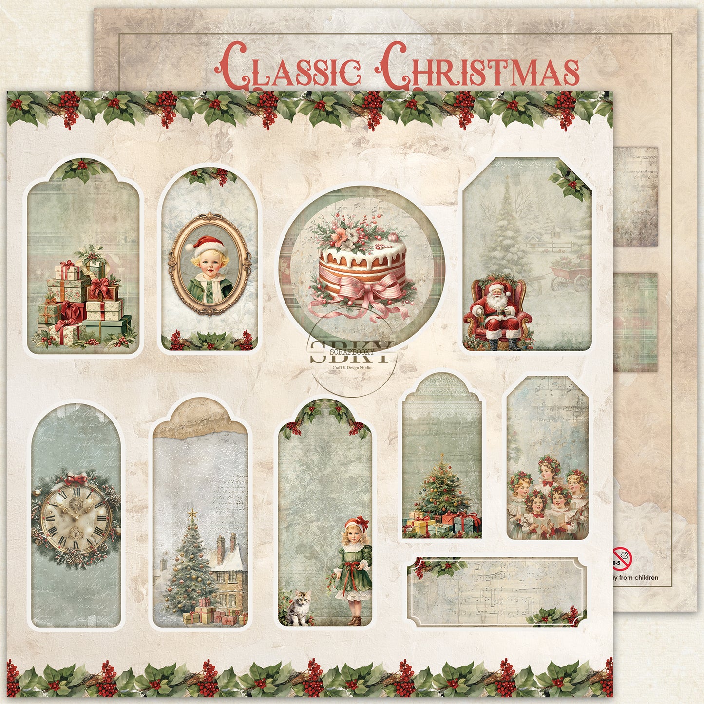 "Classic Christmas" Scrapbooking Pad