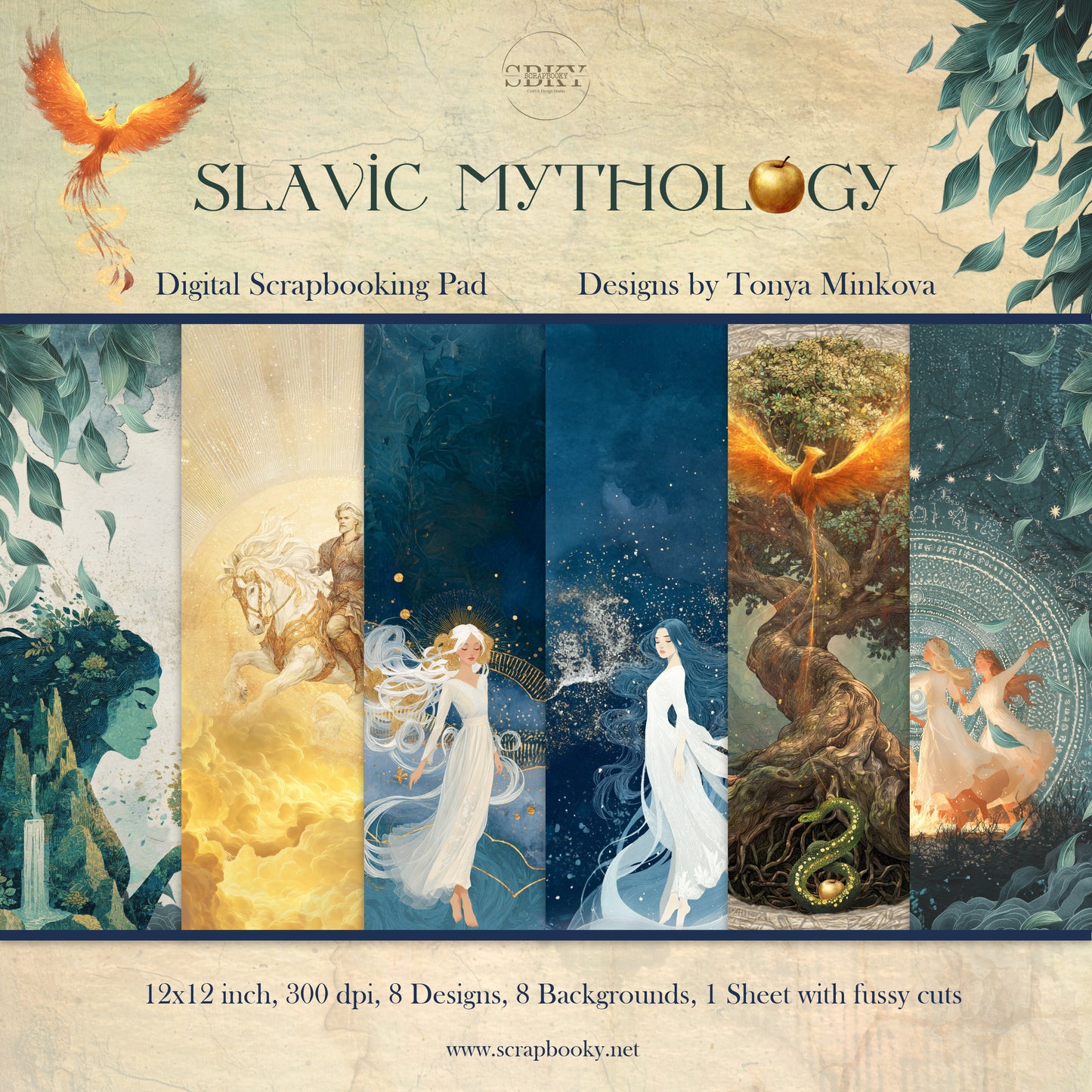 "Slavic Mythology" Digital Paper