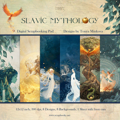 "Slavic Mythology" Digital Paper