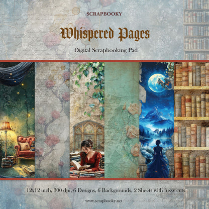 "Whispered Pages" Digital Paper