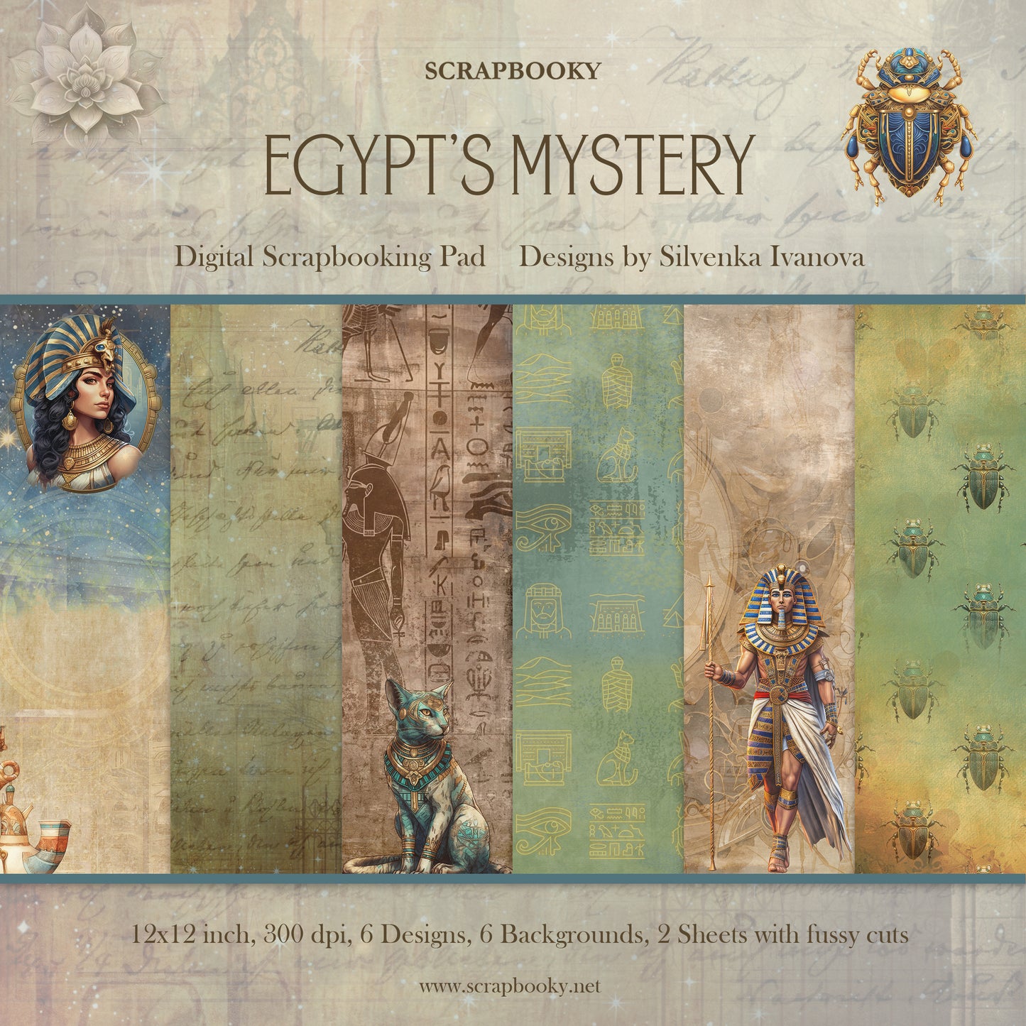 "Egypt's Mystery" Digital Paper