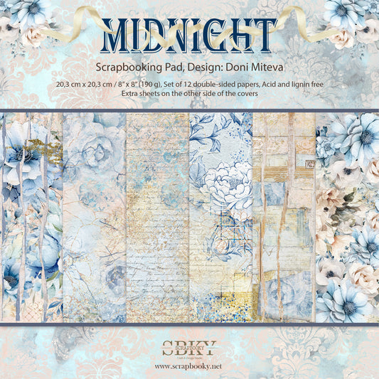 "Midnight - Backgrounds" Scrapbooking Pad
