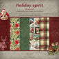 "Holiday Spirit - Backgrounds" Scrapbooking Pad
