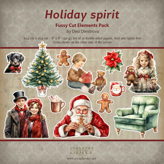 "Holiday Spirit" Fussy Cuts