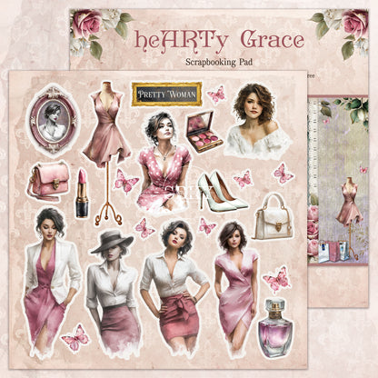"heARTy Grace" Scrapbooking Pad