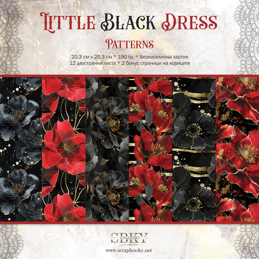 "Little Black Dress - Patterns" Scrapbooking Pad
