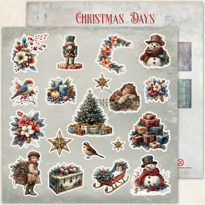"Christmas Days" Scrapbooking Pad