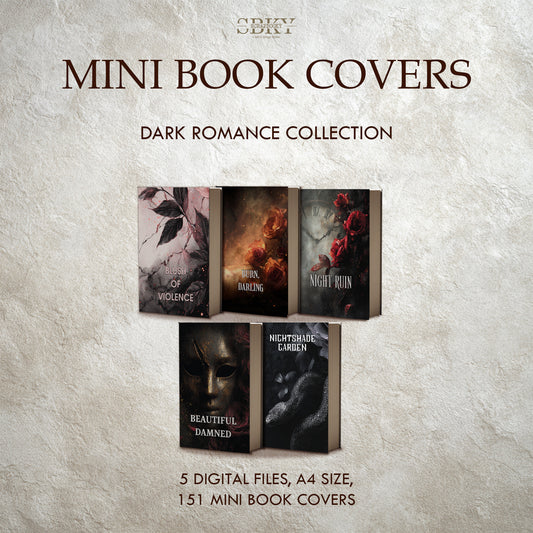 Mini Book Covers - Dark Romance Collection | Digital Download (A4)