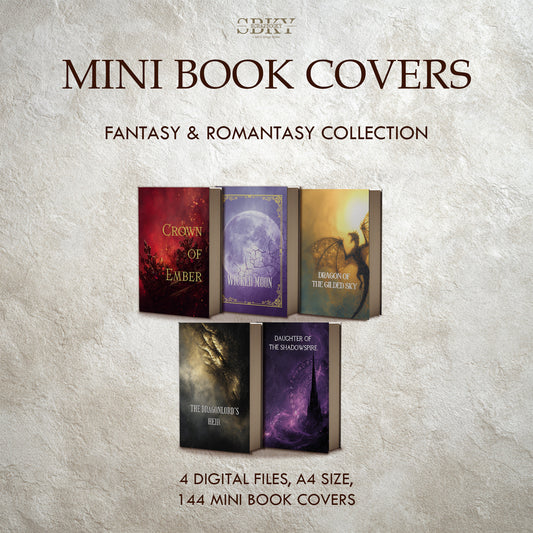 Mini Book Covers - Fantasy & Romantasy Collection | Digital Download (A4)
