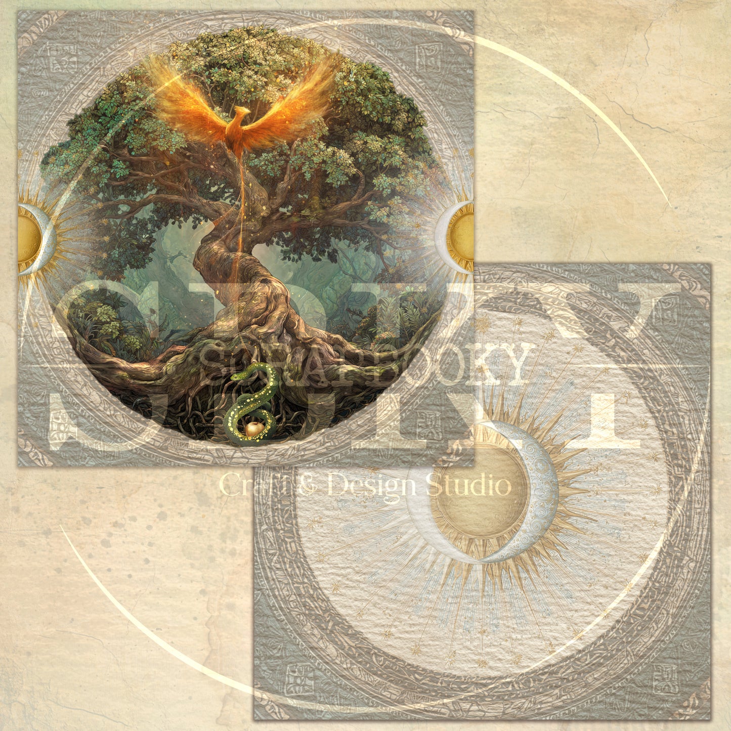 "Slavic Mythology" Digital Paper