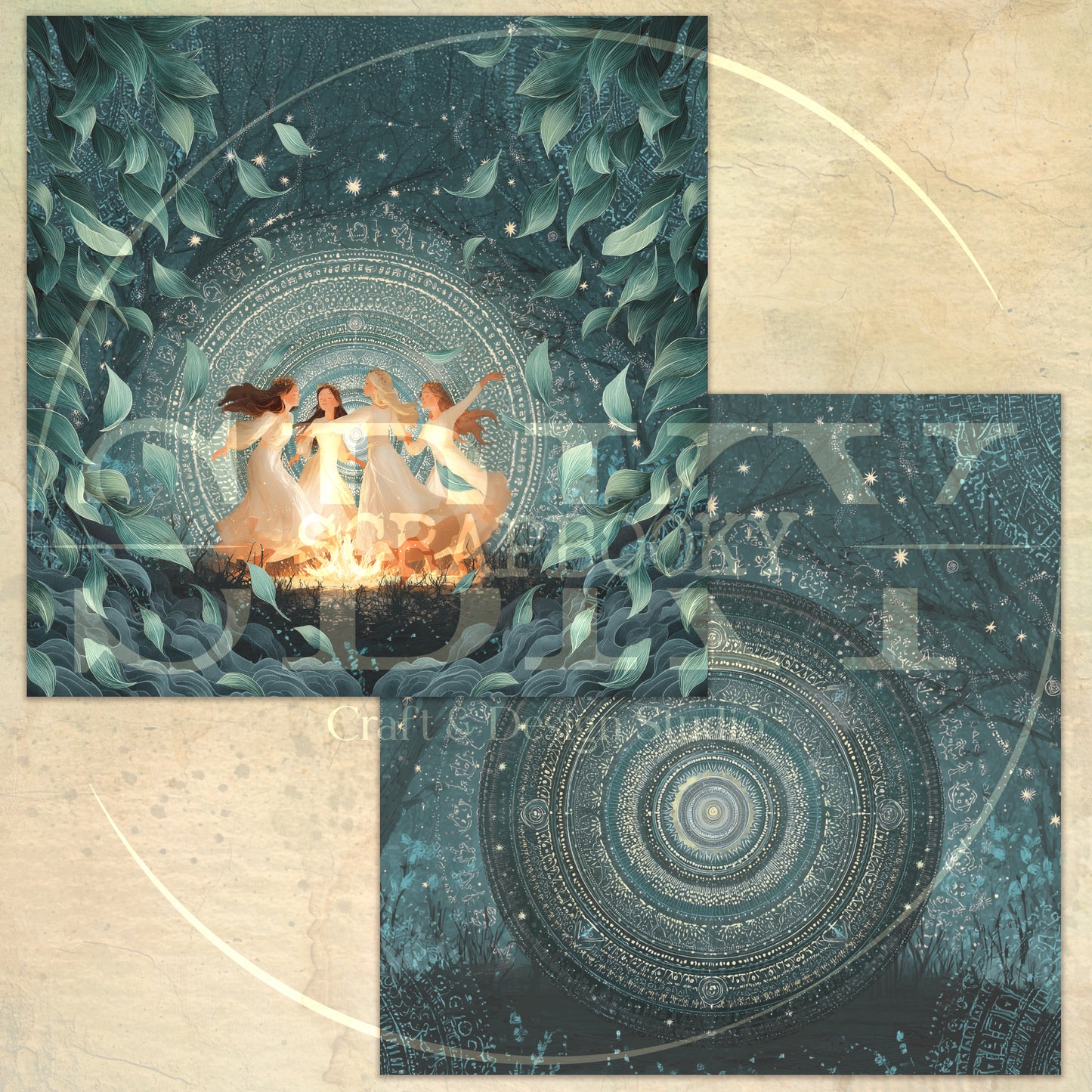 "Slavic Mythology" Digital Paper