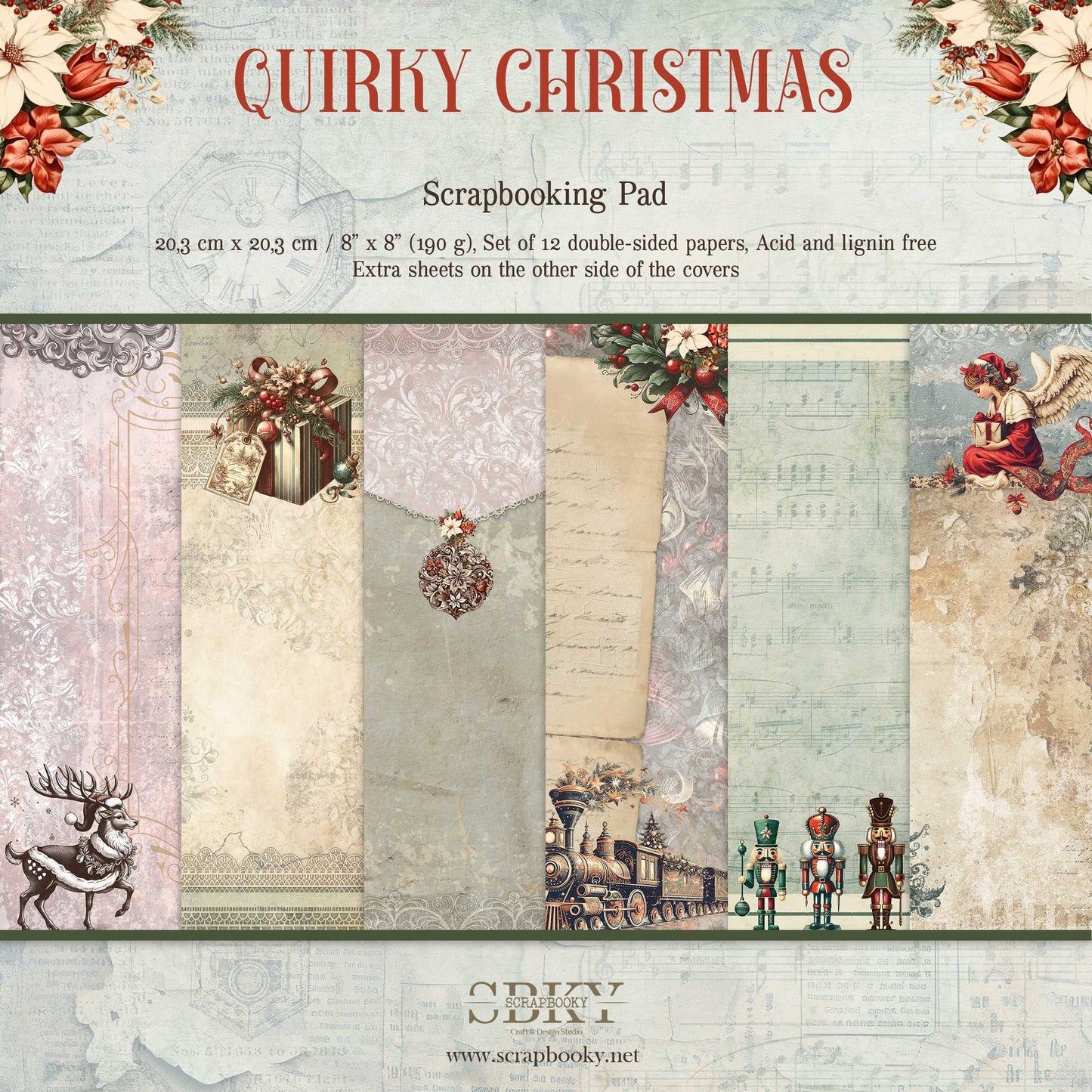 "Quirky Christmas" Scrapbooking Pad