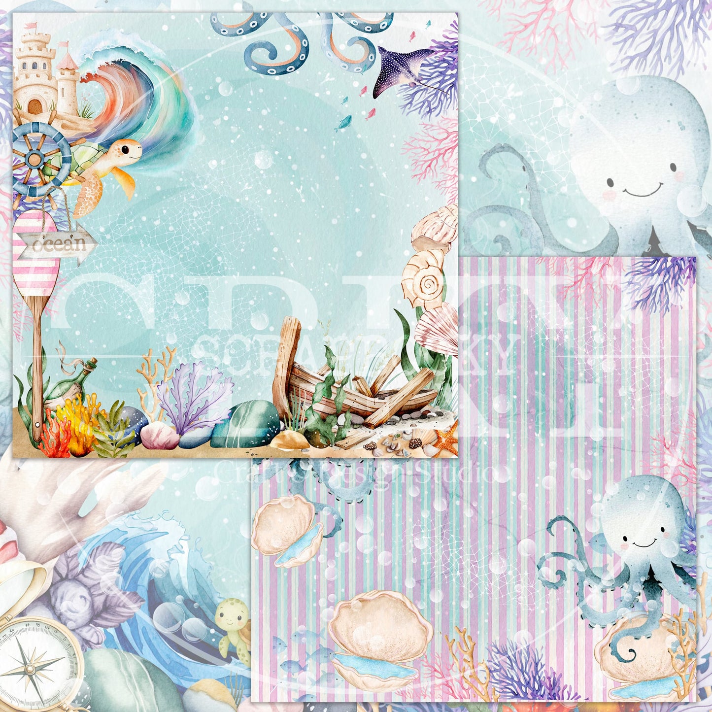 "OceanSpells" Digital Paper