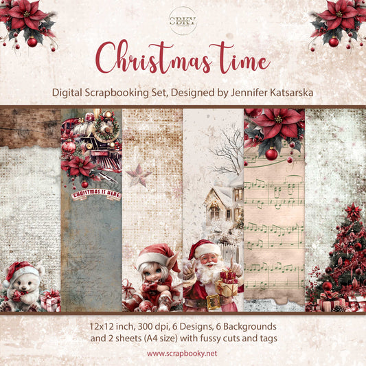 "Christmas time" Digital Paper