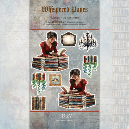 "Whispered Pages" Fussy Cuts