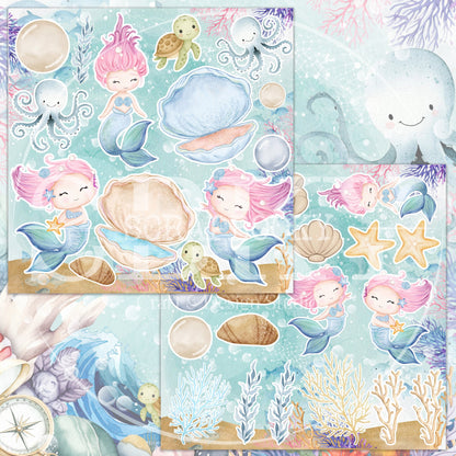 "OceanSpells" Digital Paper