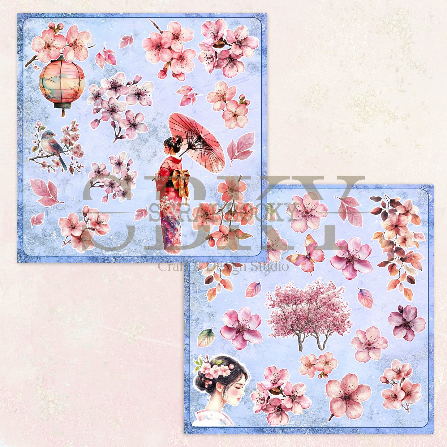 "Cherry Blossom" Digital Paper