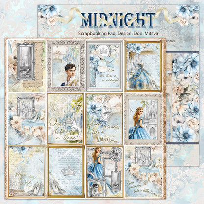 "Midnight - Backgrounds" Scrapbooking Pad