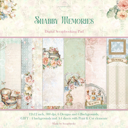 "Shabby Memories" Digital Paper