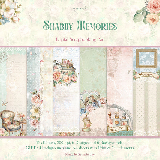 "Shabby Memories" Digital Paper