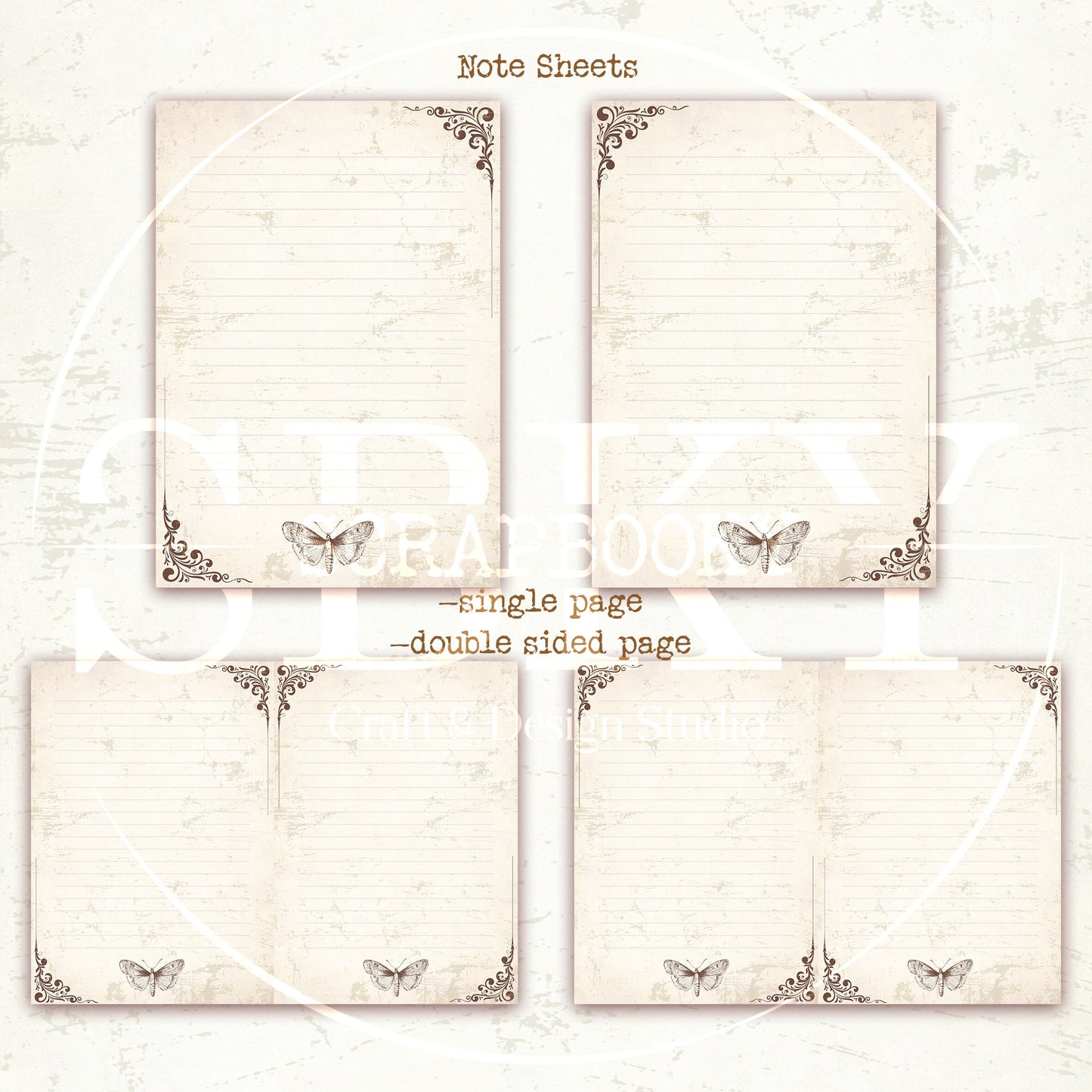 Notebook Sheets Printable  A4 Pack