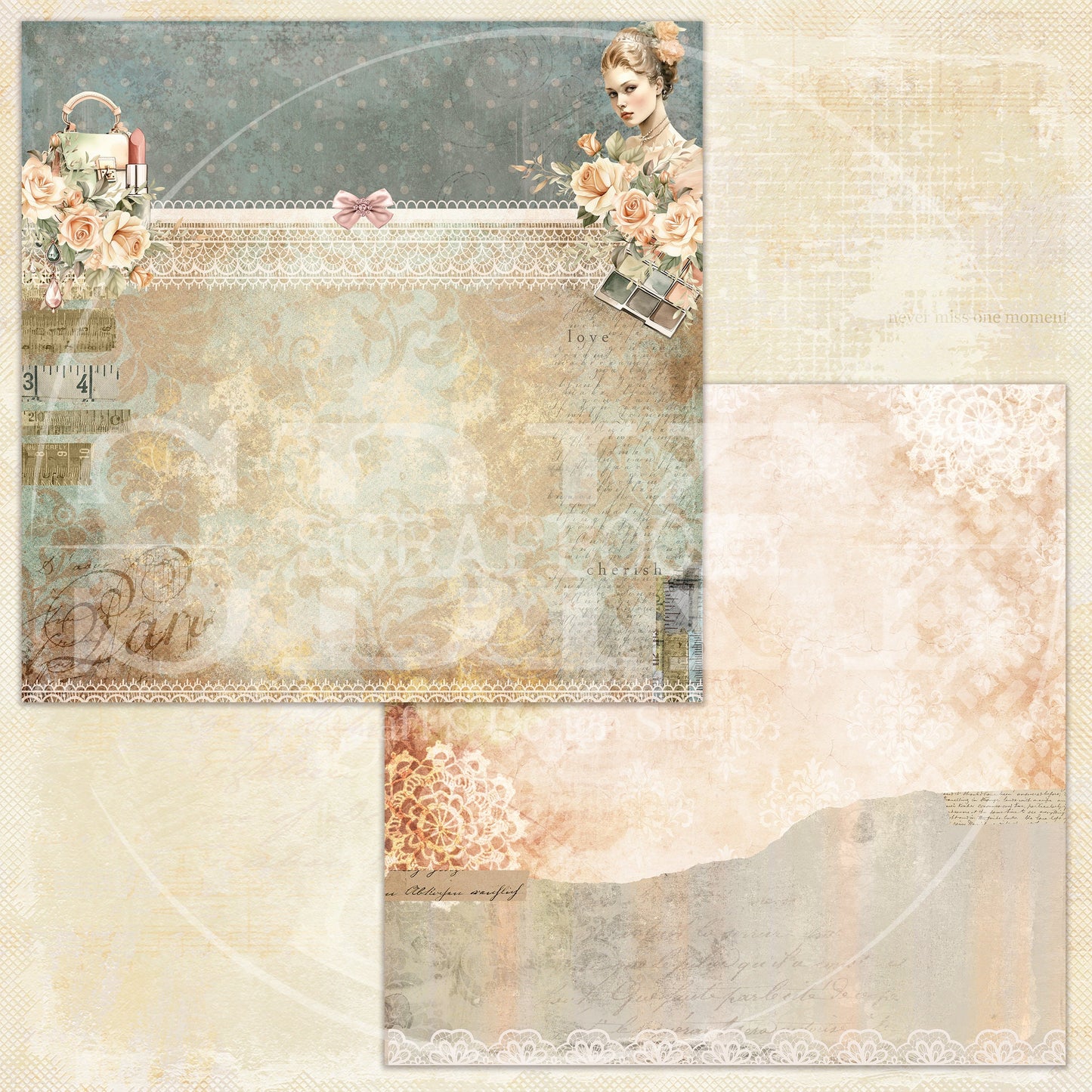"Vintage Elegance" Digital Paper