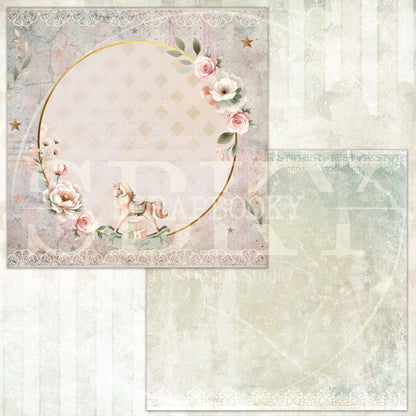 "Vintage Baby Blossoms" Digital Paper