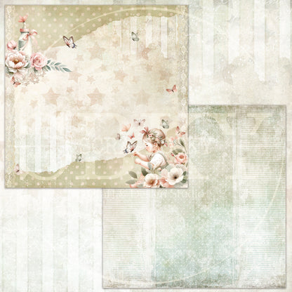 "Vintage Baby Blossoms" Digital Paper
