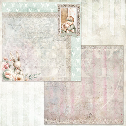 "Vintage Baby Blossoms" Digital Paper