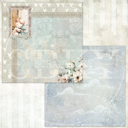 "Vintage Baby Blossoms" Digital Paper