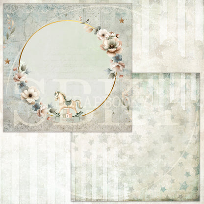 "Vintage Baby Blossoms" Digital Paper