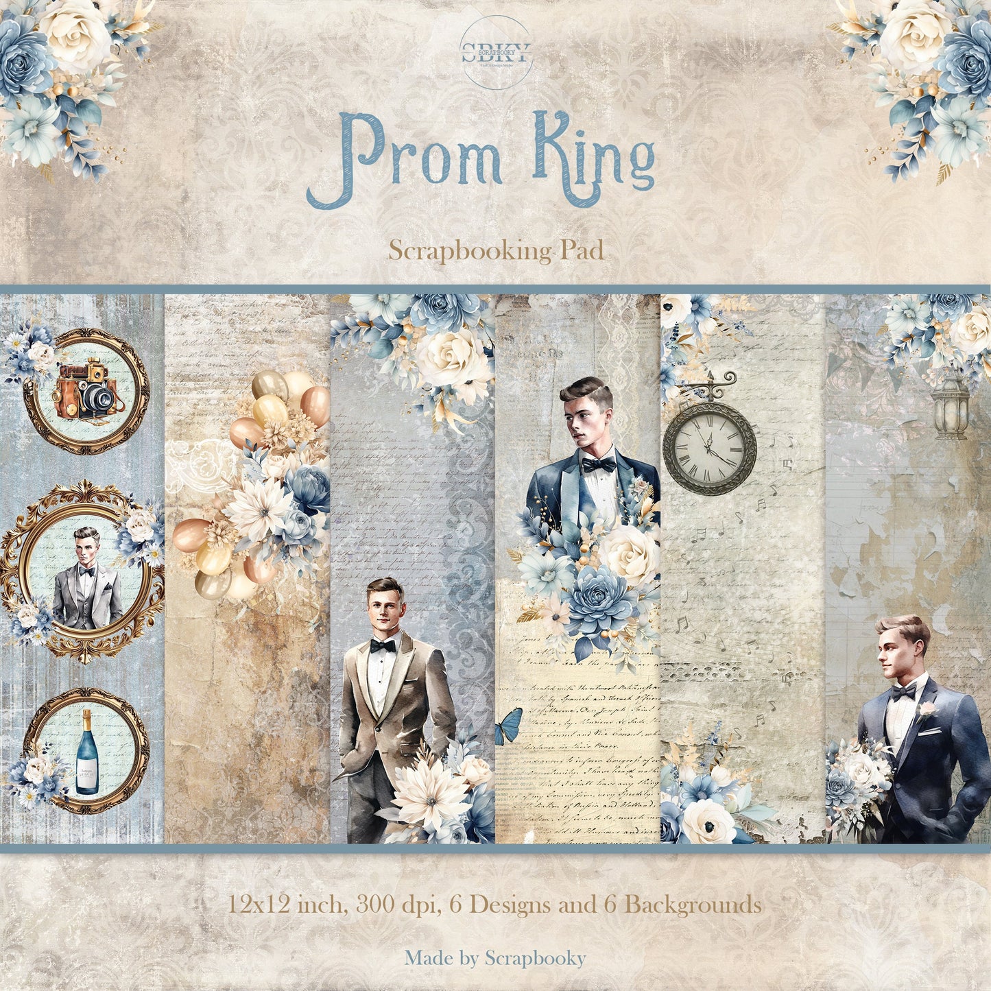 "Prom King" Digital Paper