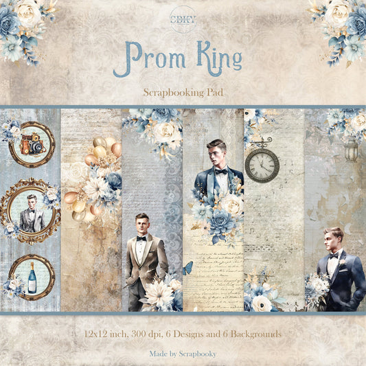 "Prom King" Digital Paper