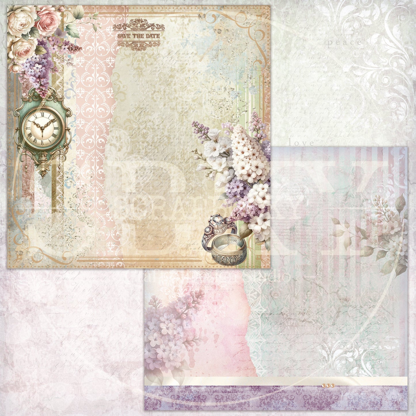 "Wedding Memories" Digital Paper