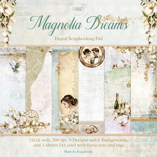 "Magnolia Dreams" Digital Paper