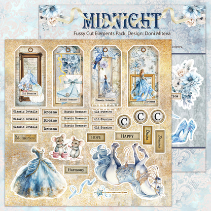 "Midnight" Fussy Cuts